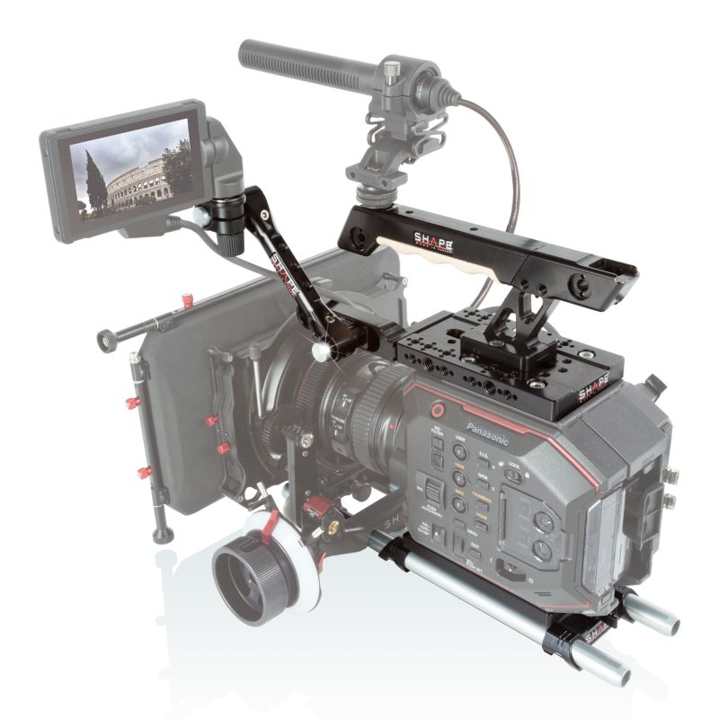 SHAPE Panasonic AU-EVA1 15mm LW Handle EVF Mount – för filmskapare - 2