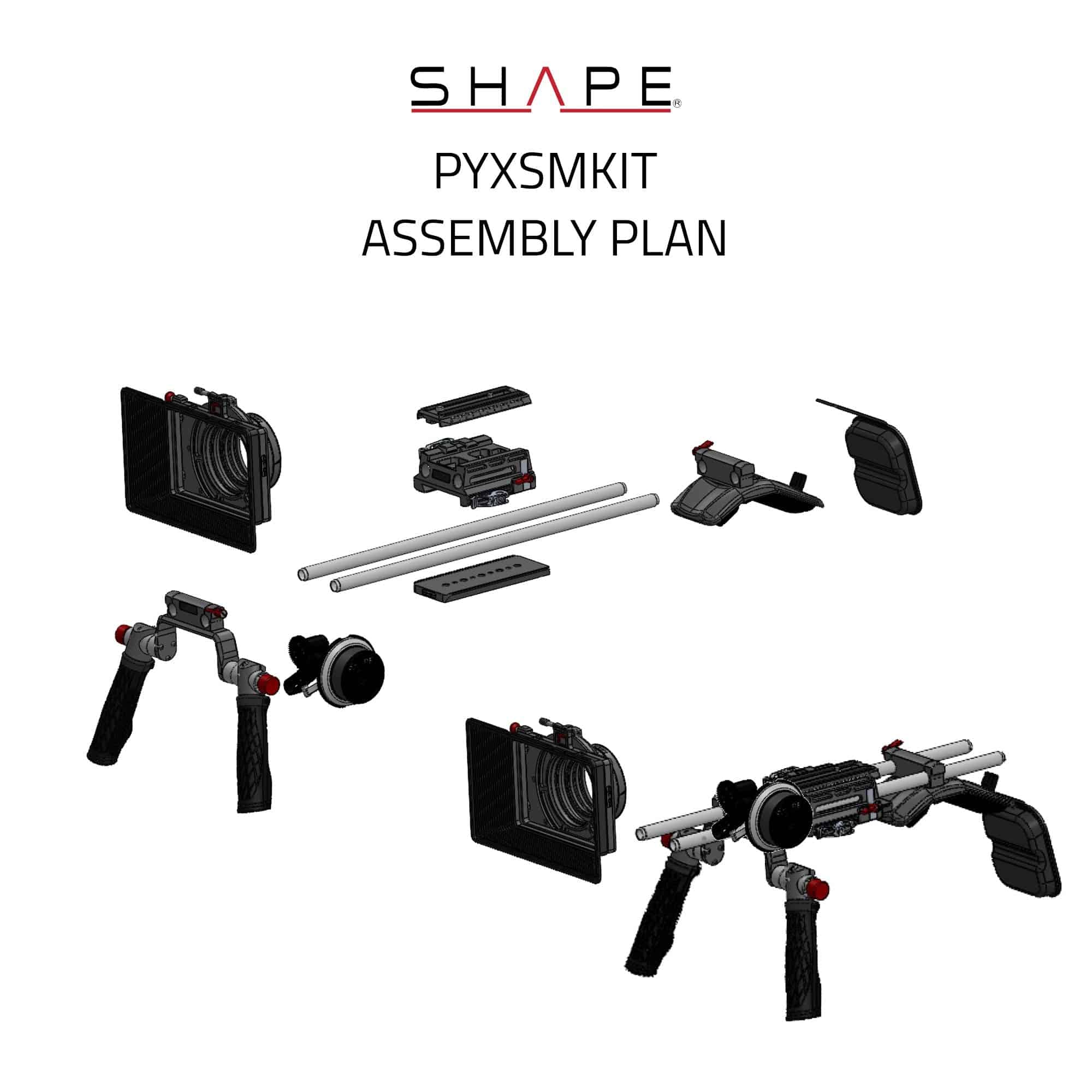 SHAPE SHOULDER MOUNT WITH MATTEBOX & FOLLOW FOCUS FOR BLACKMAGIC PYXIS 6K – för filmskapare - 7