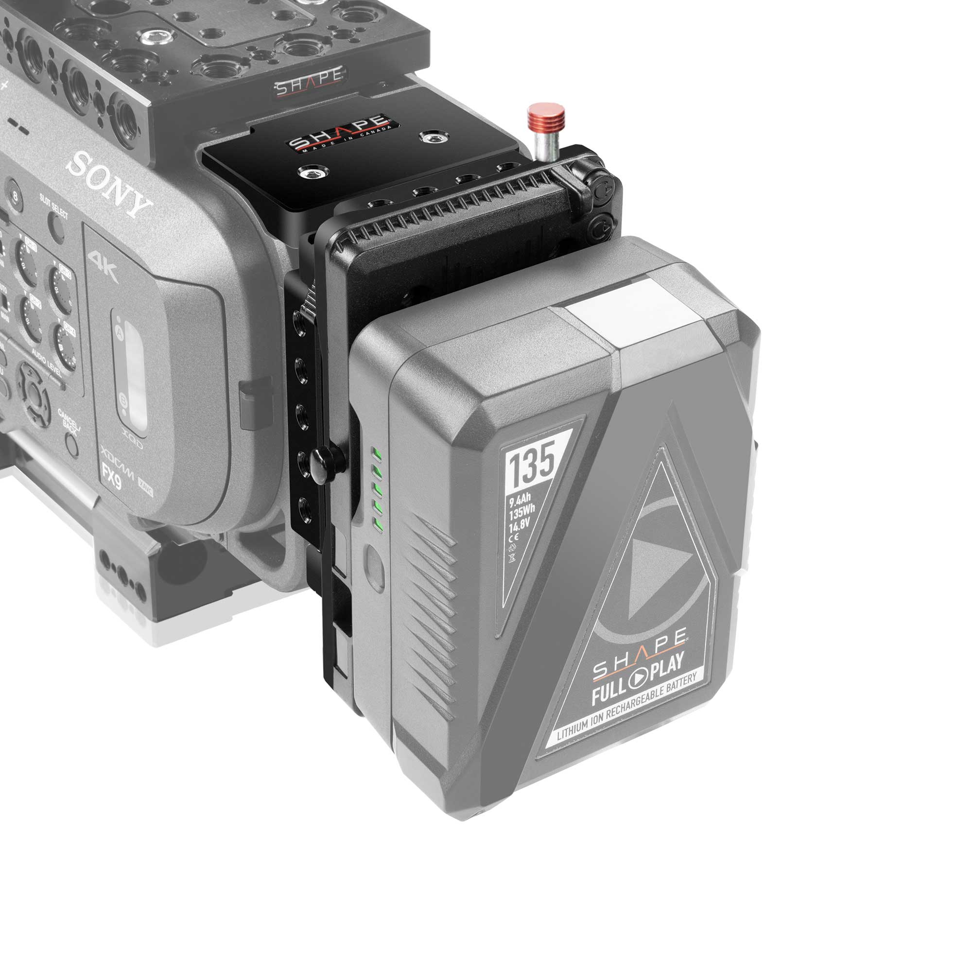 SHAPE SONY FX9 V-MOUNT PIVOTING BATTERY PLATE – för filmskapare - 5