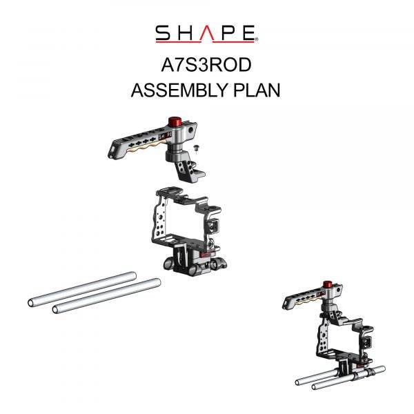 SHAPE Sony A7S3, A7 IV Cage and 15mm LW Rod System - 10