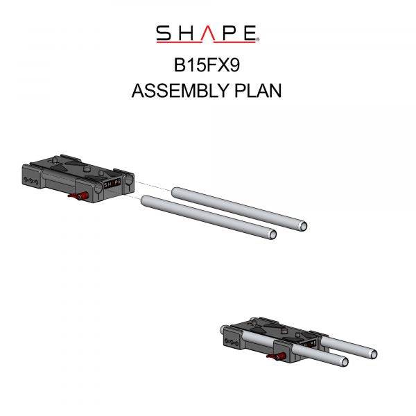 SHAPE Sony FX9 15mm Lightweight Baseplate - 12