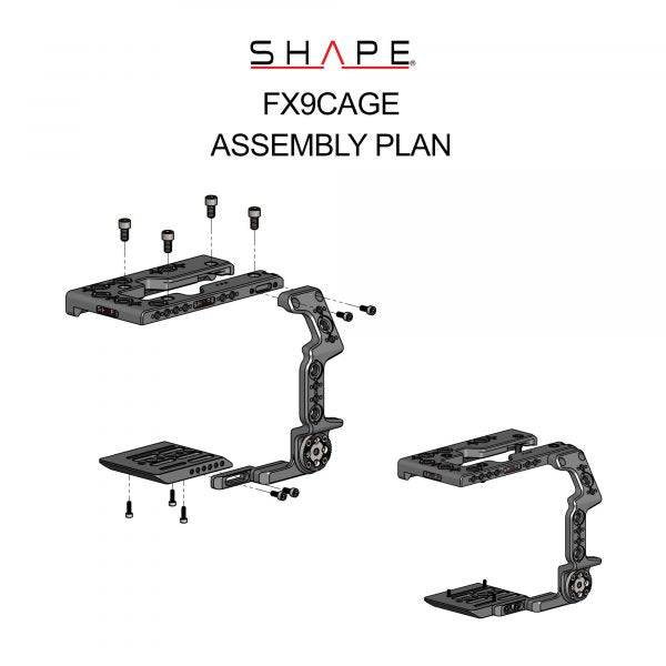SHAPE Sony FX9 Kamera Cage - 13
