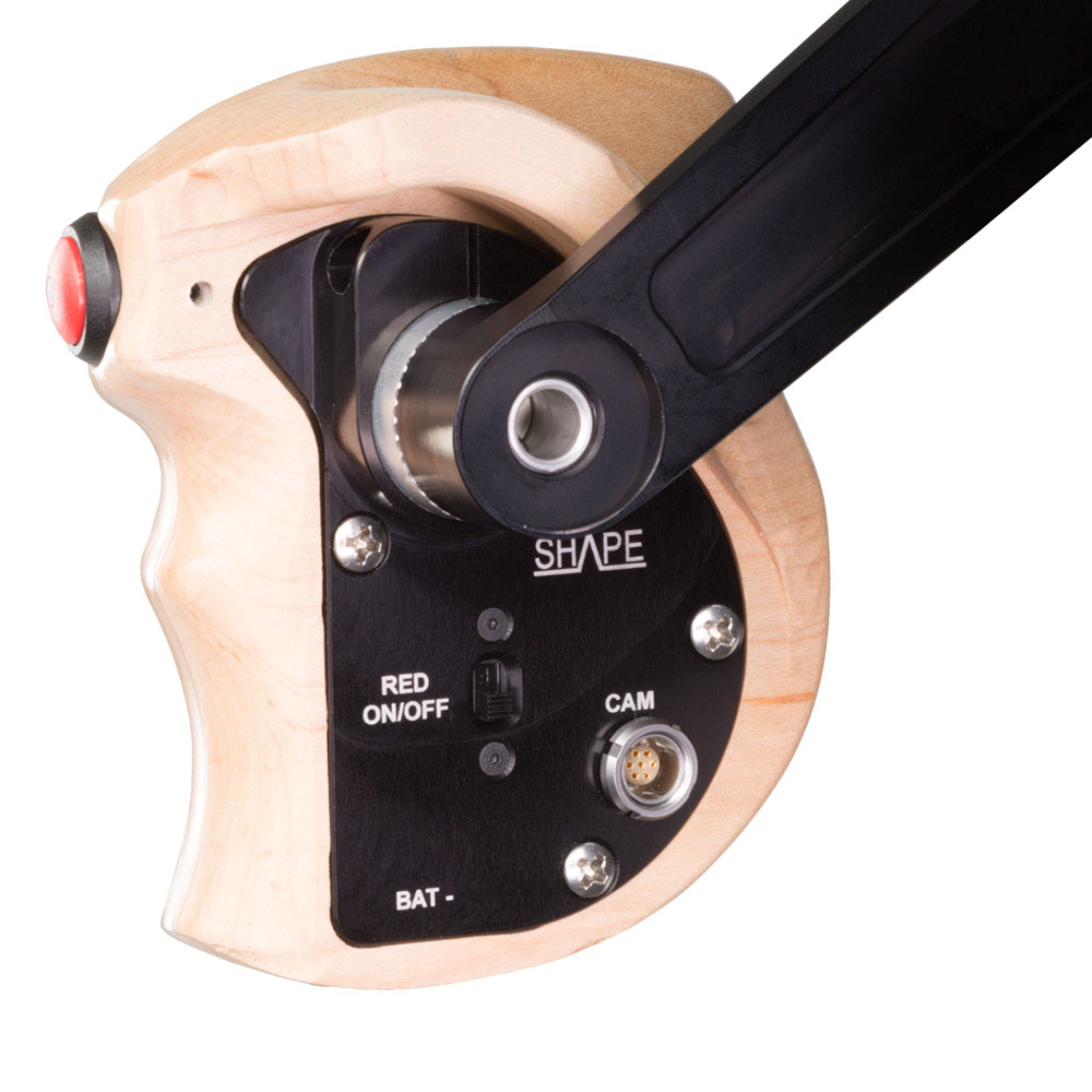 SHAPE Stop & Start Handle Grip with Wood ARRI Rosette for ARRI Camera – för filmskapare