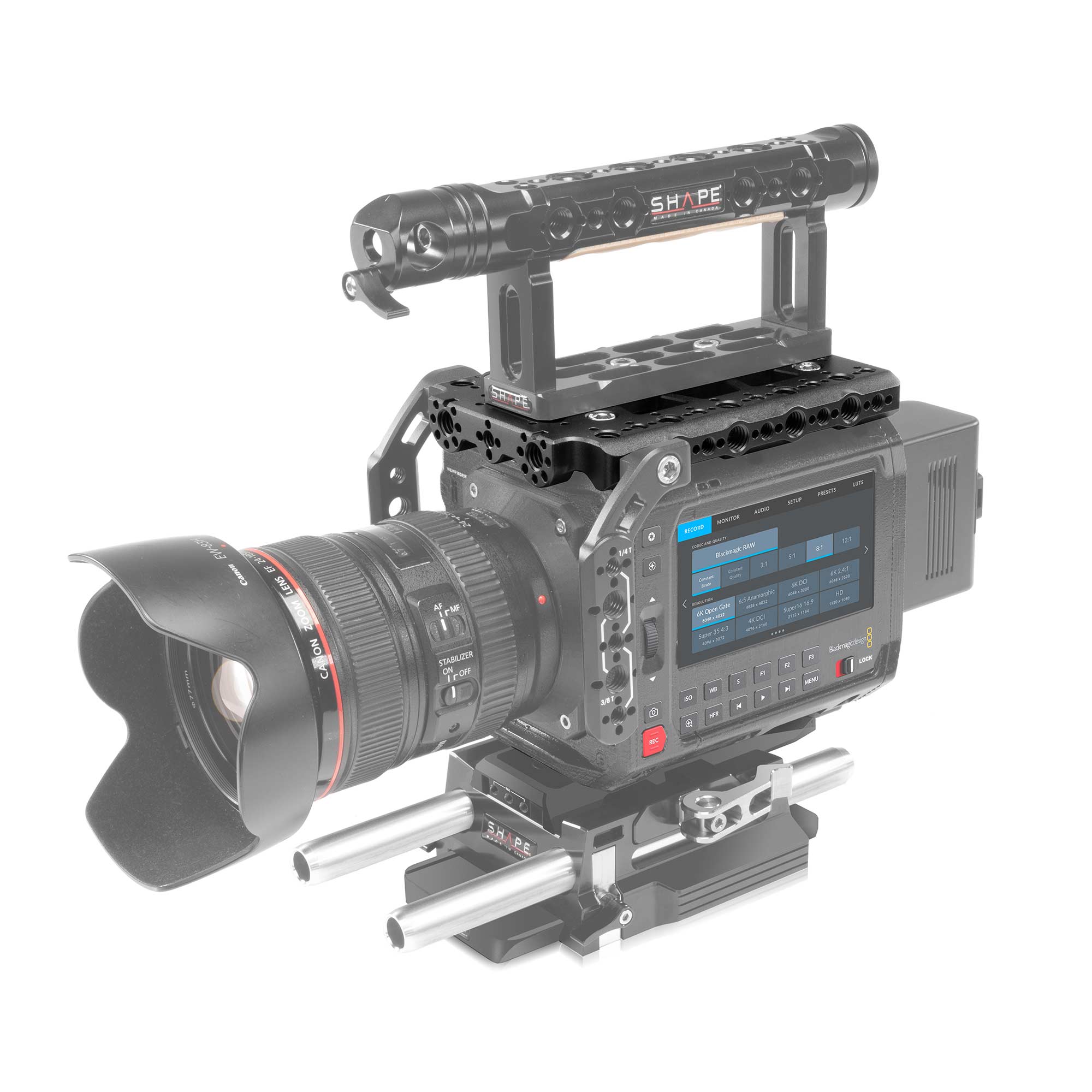 SHAPE TOP PLATE FOR BLACKMAGIC PYXIS 6K - 4