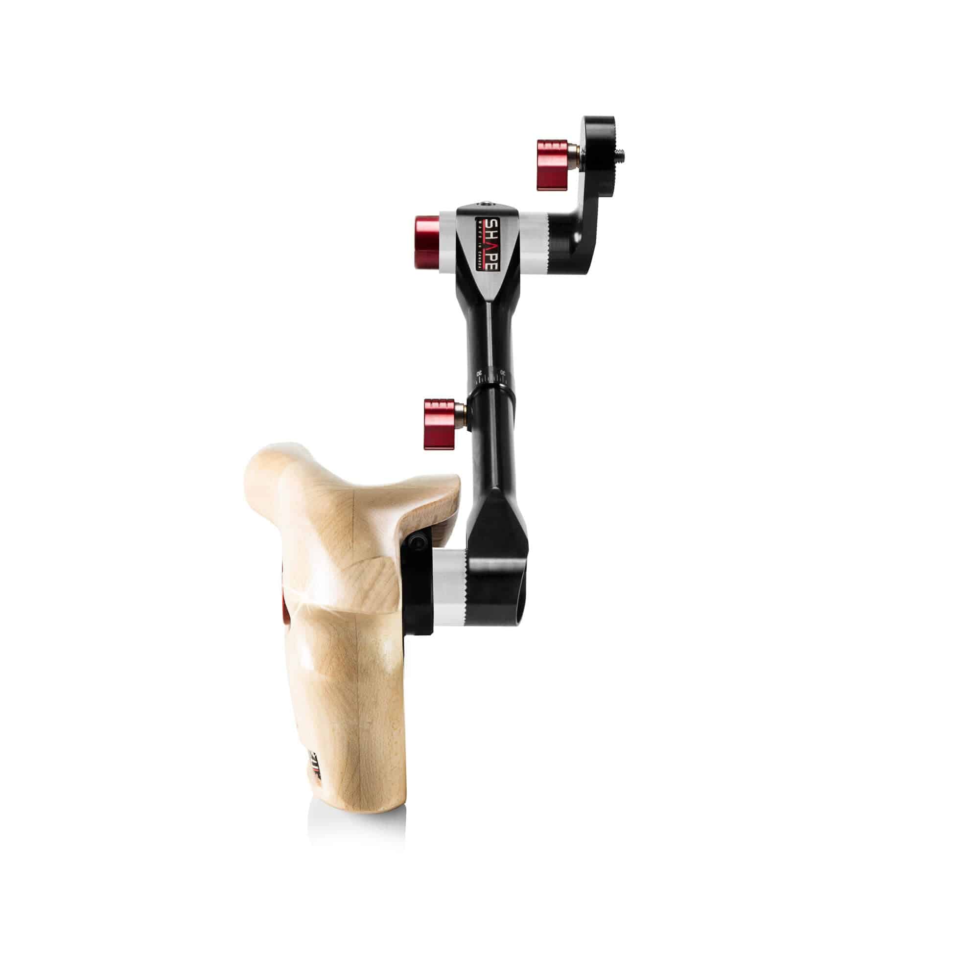 SHAPE Telescopic Wooden Handle Single Right with Arri Rosette – för filmskapare - 3