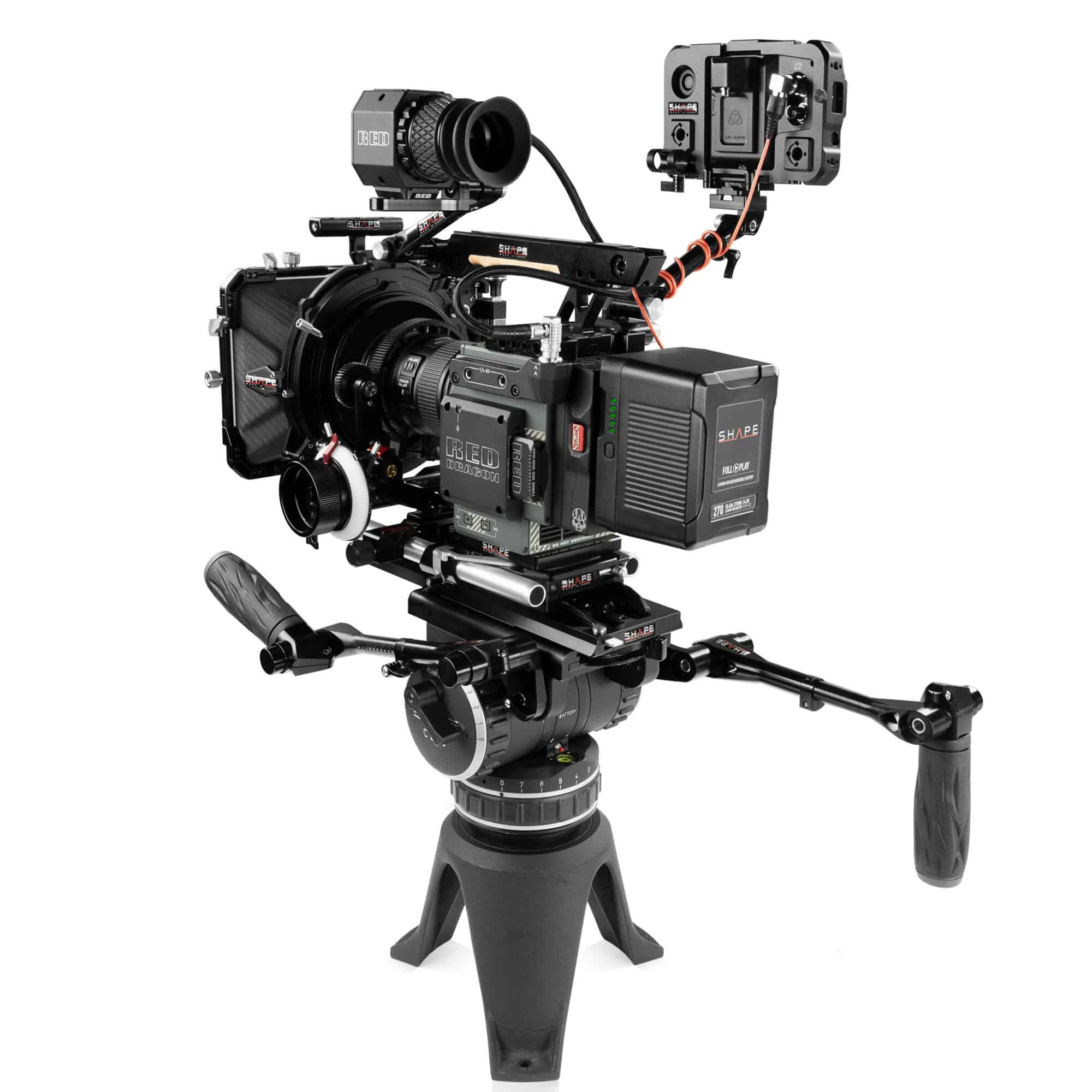 SHAPE Tripod Pan Handle Telescopic Push-Button for Cartoni - 5
