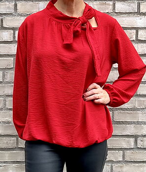 Cosy House Blus Knyt Lipstick Red