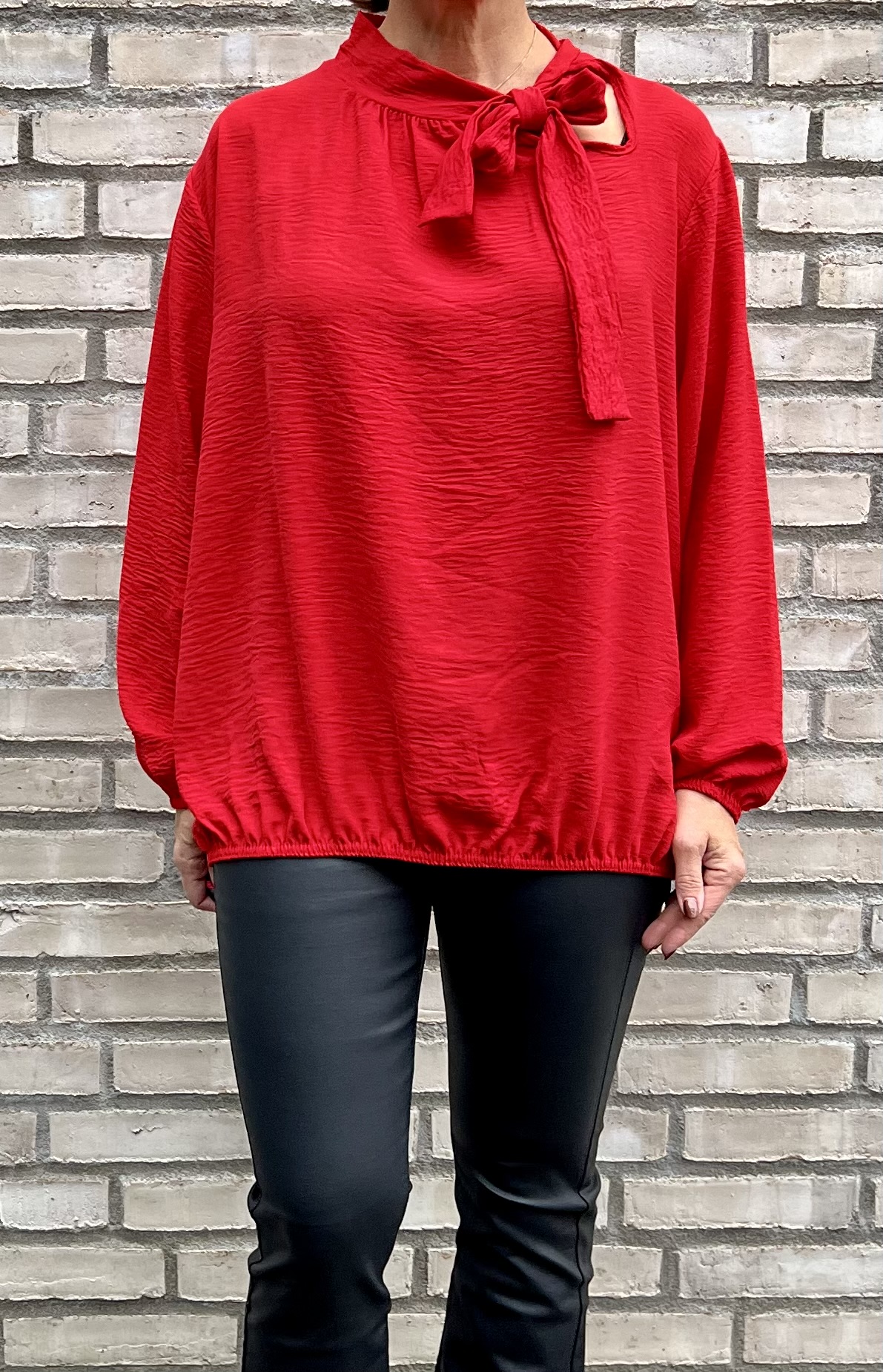 Cosy House Blus Knyt Lipstick Red - 6