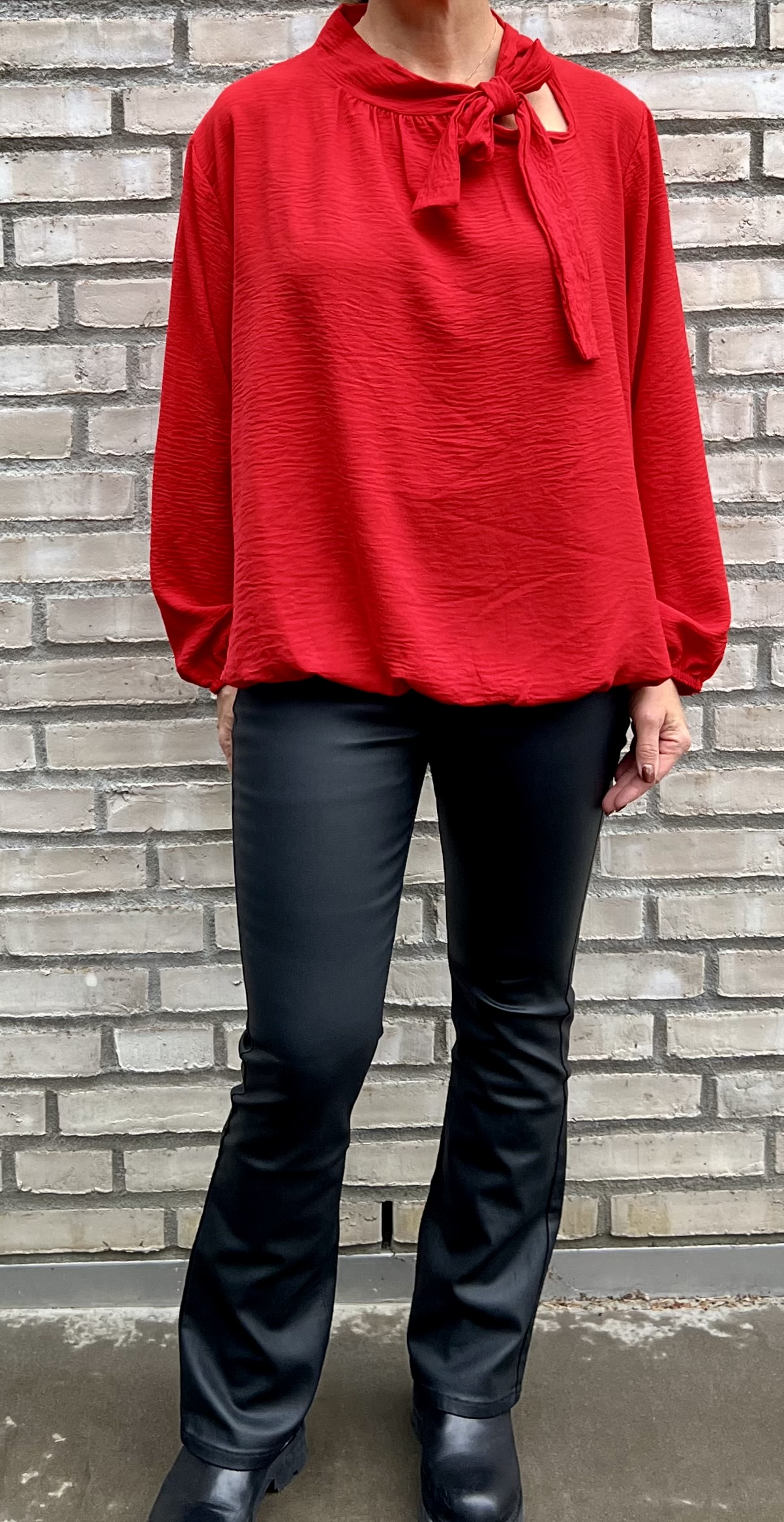 Cosy House Blus Knyt Lipstick Red - 5