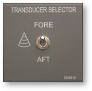 SKIPPER Transducer selector panel, switch fore/aft choice