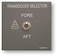 SKIPPER Transducer selector panel, switch fore/aft choice