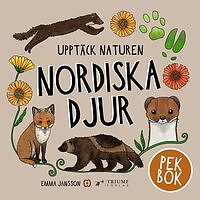 Pekbok som lär barn om nordens djur