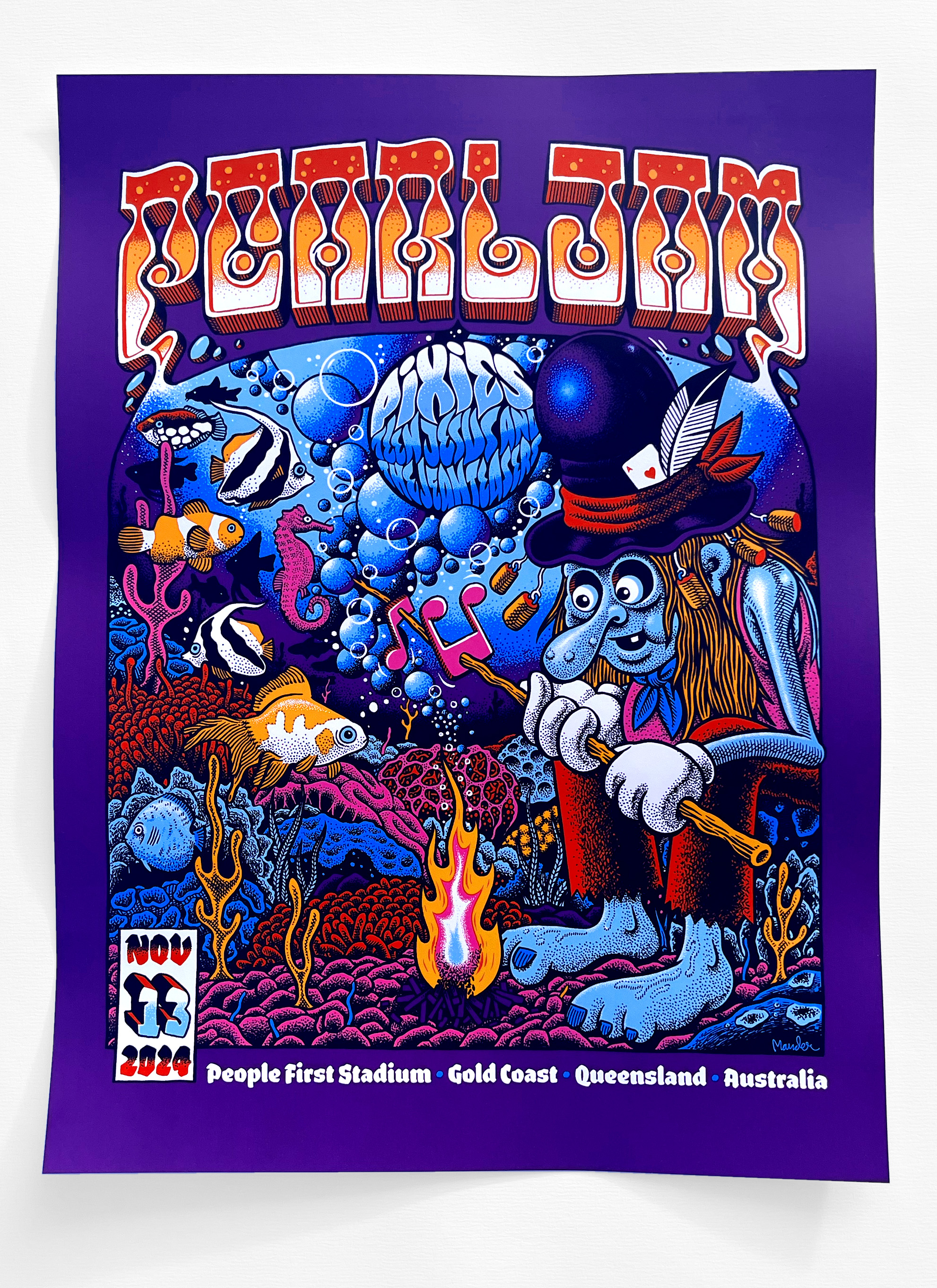 Official Pearl Jam Event Poster by Martin Ander - 2