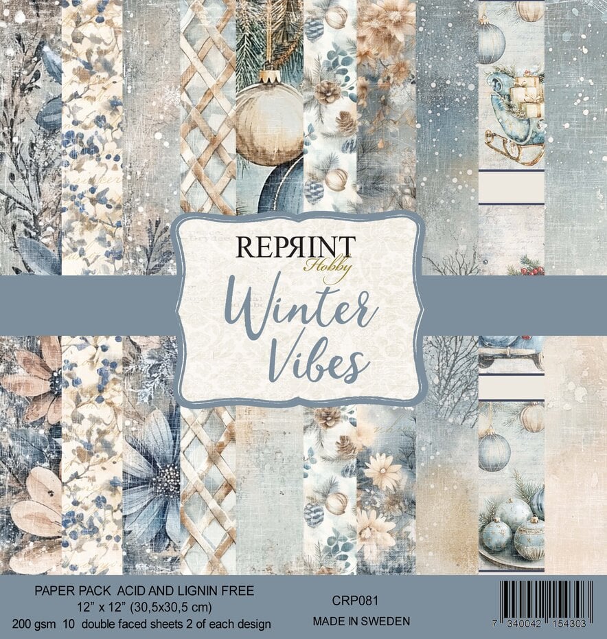 Winter Vibes 12x12" Paper Pack,  Reprint