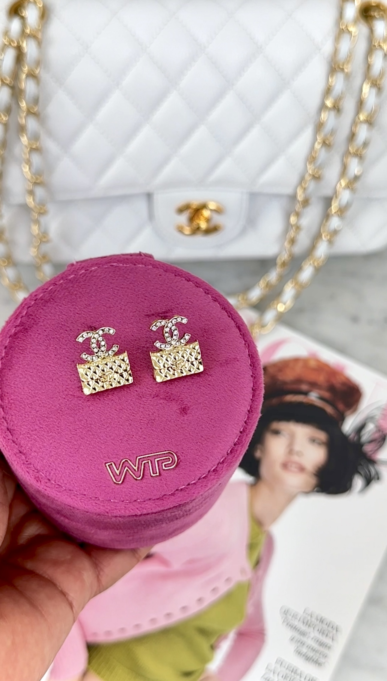 Earrings CC Bag Gold