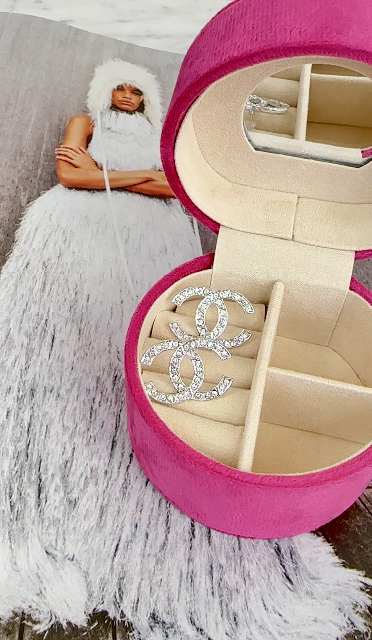 Earrings CC Style Silver 