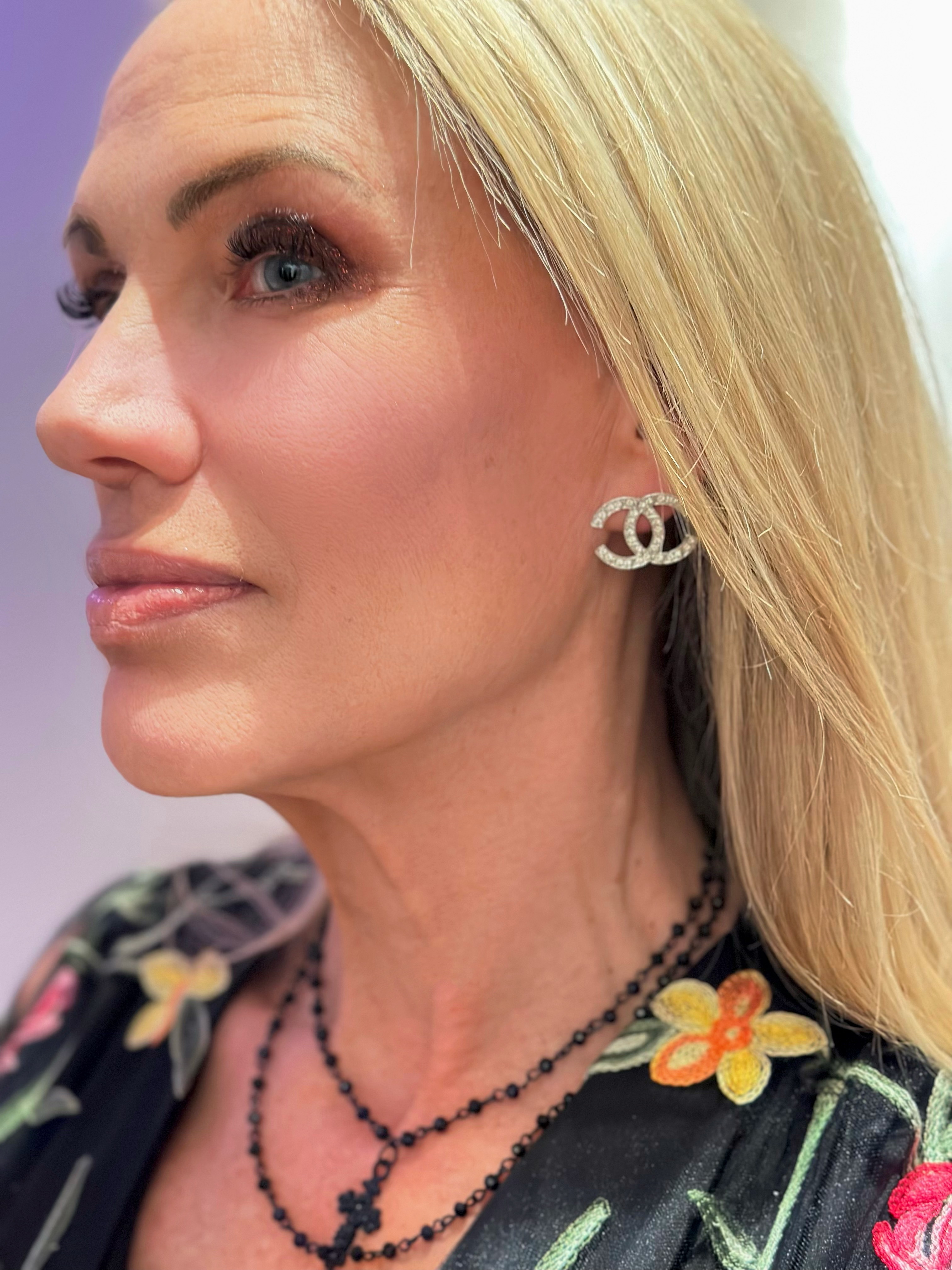 Earrings CC Style Silver  - 2