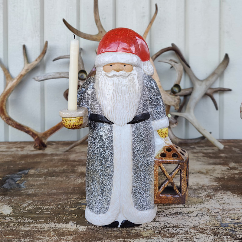 Tomte med lykta grå av Lisa Larson