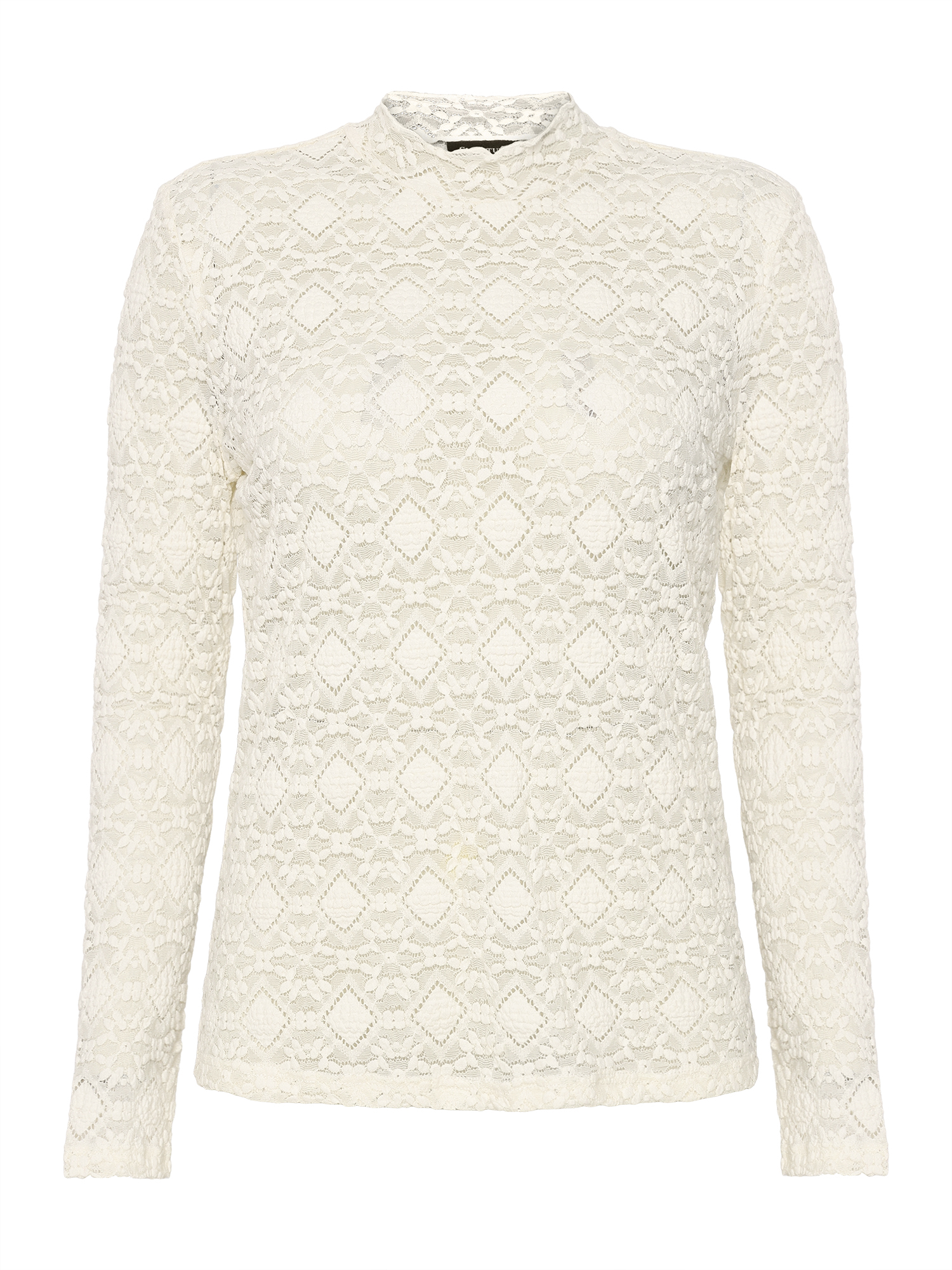 Lace T-Shirt - Off White - Signature - 3