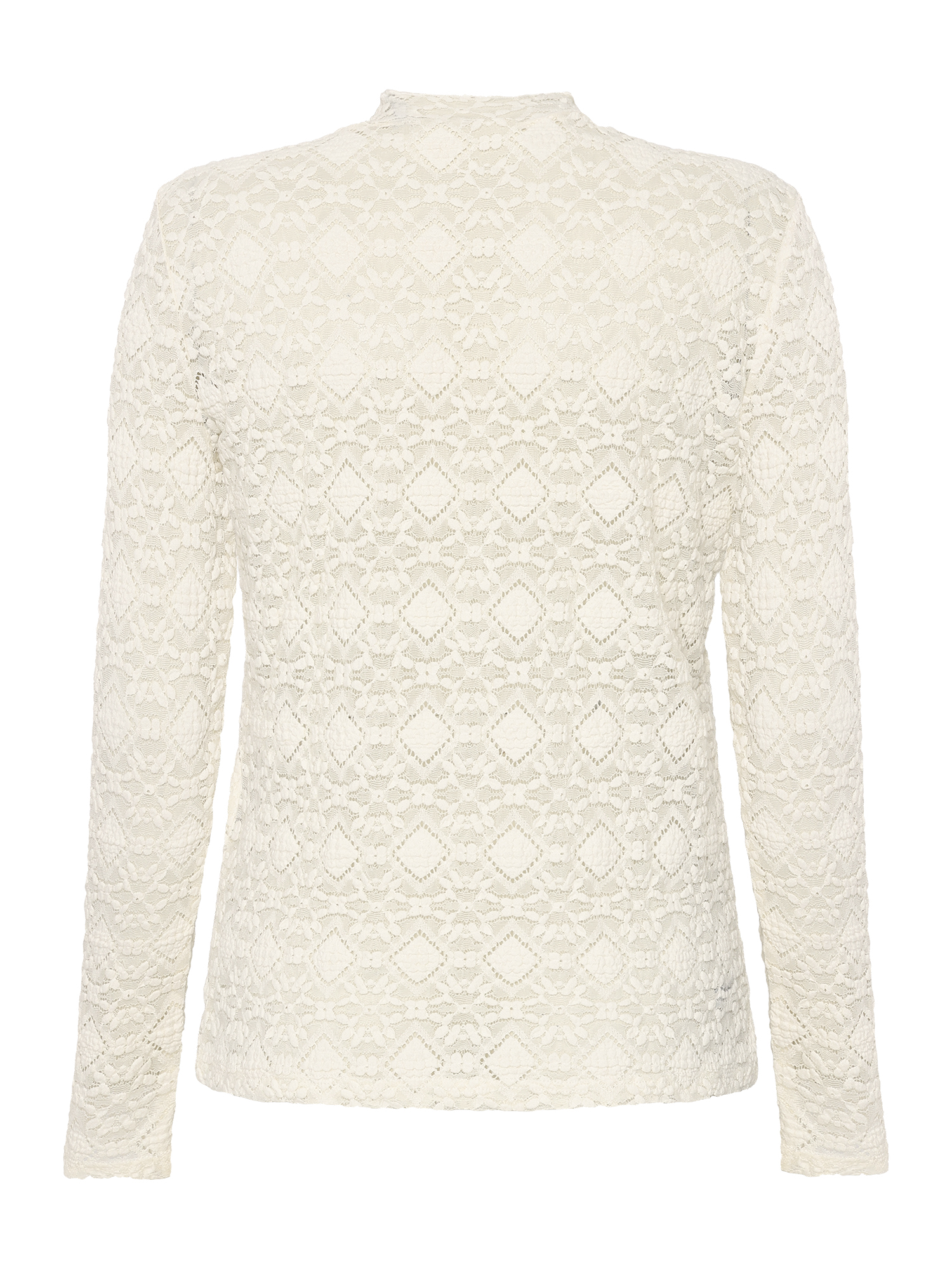 Lace T-Shirt - Off White - Signature - 4