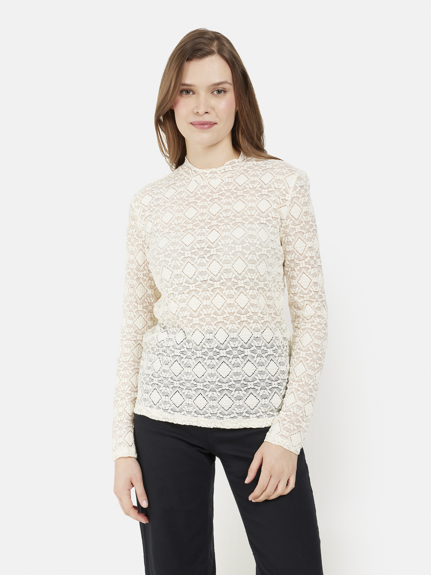 Lace T-Shirt - Off White - Signature