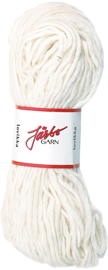 Järbo Lovikka col 7601 Natural White 14 maskor/10cm Stickor 5