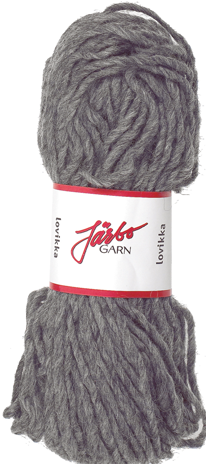 Järbo Lovikka col 7604 Blyertsgrå 14 maskor/10cm Stickor 5