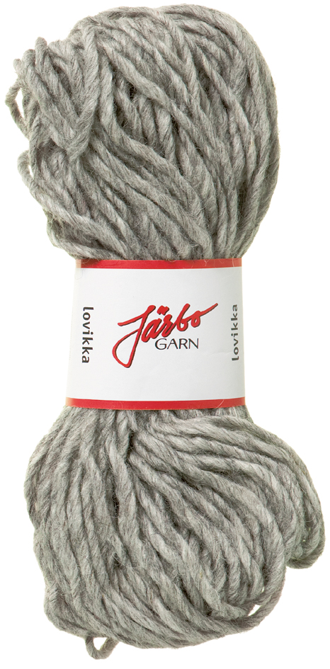 Järbo Lovikka col 7602 grå 14 maskor/10cm Stickor 5