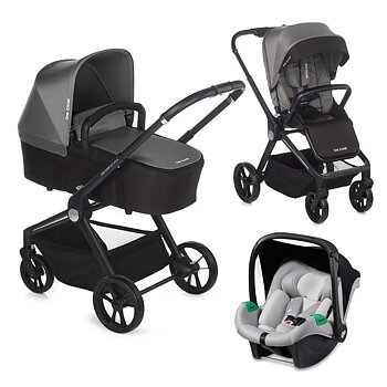Barnvagnspaket 3i1 BeCool Stratos inkl. babyskydd Mink Pro
