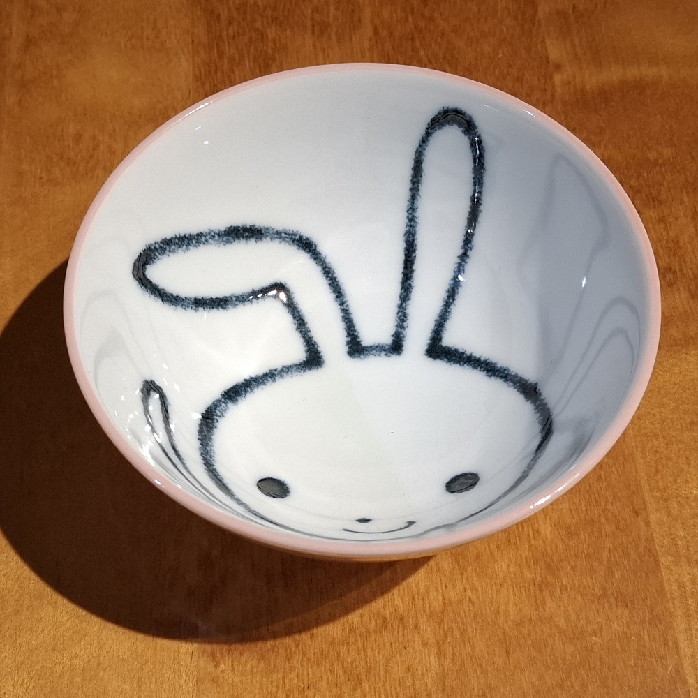 Rissskål Usagi Kanin Pink