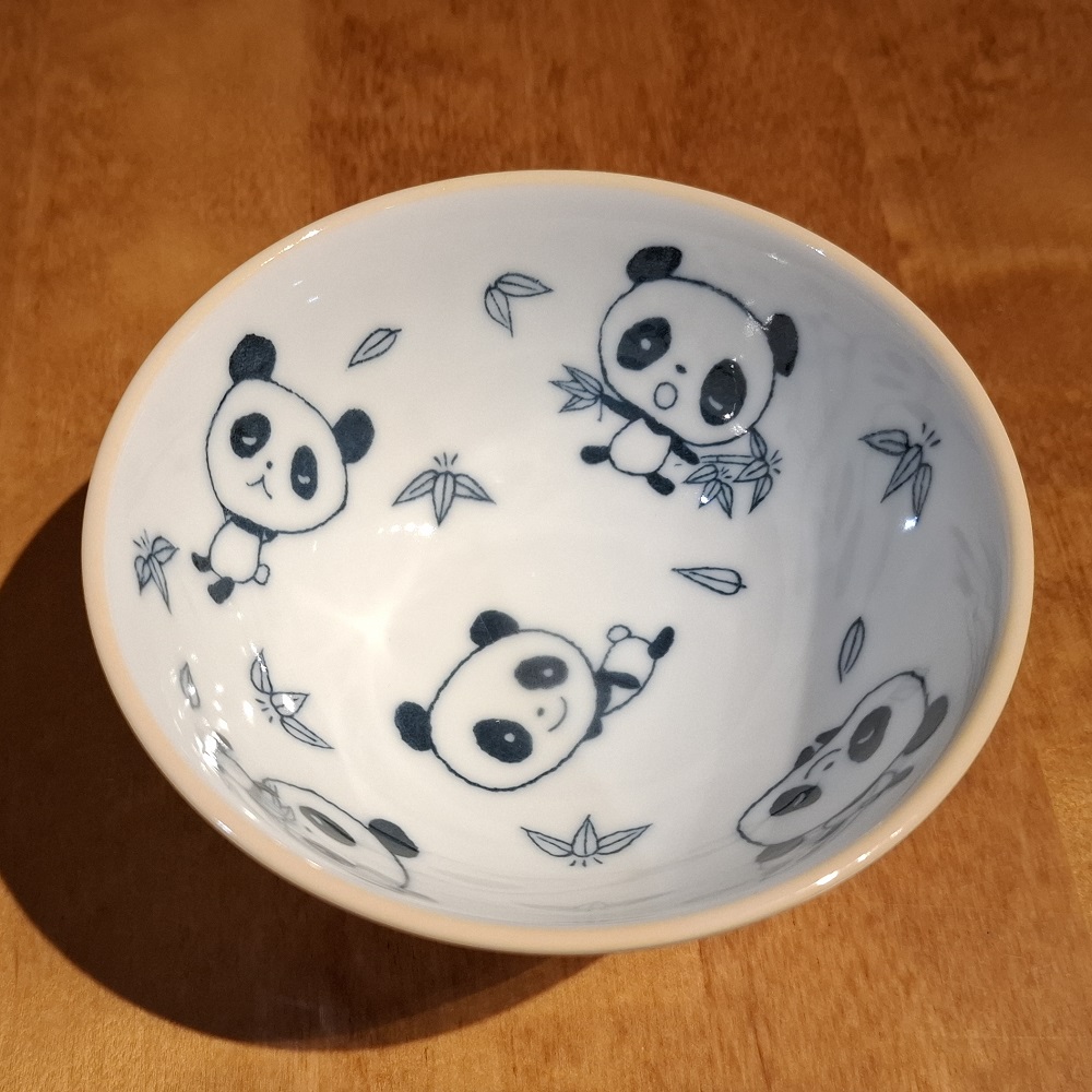 Rissskål Panda Gul