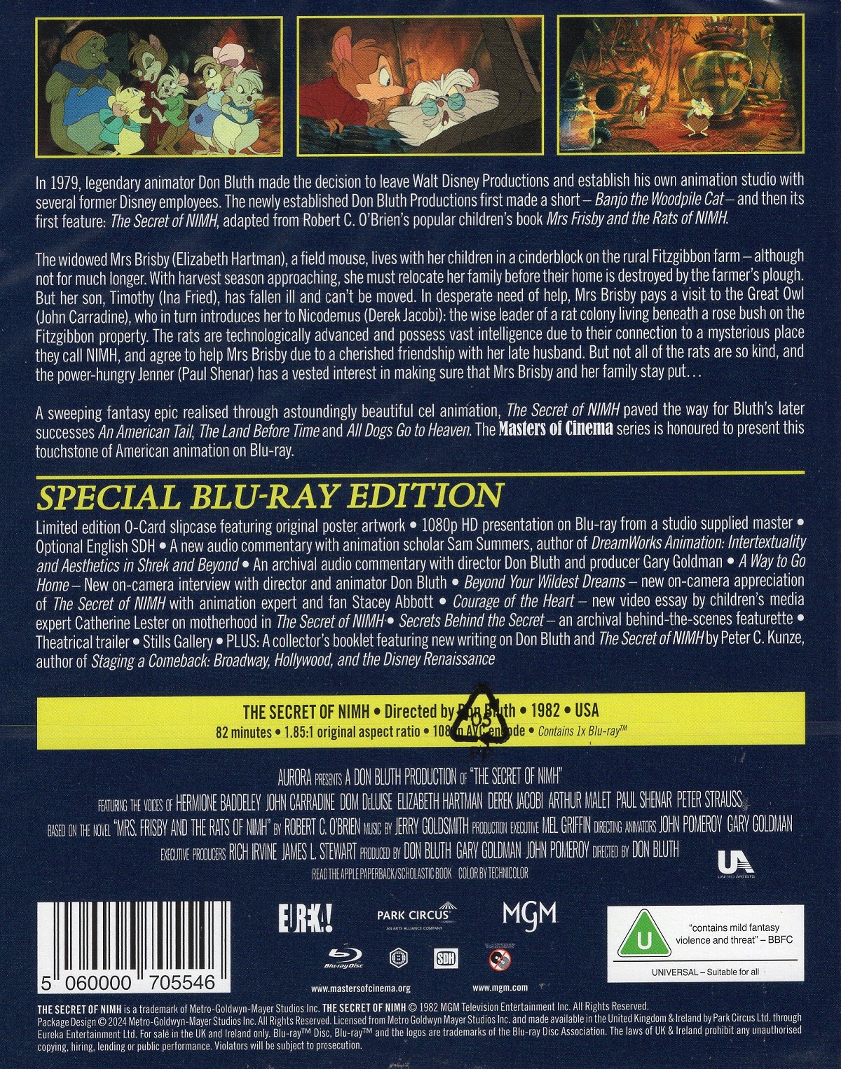 Secret of Nimh (Limited Edition) (ej svensk text) (Blu-ray) - 2