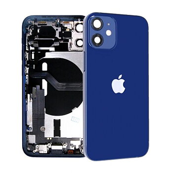 iPhone 12 Mini Baksida med Komplett Ram Original - Blå