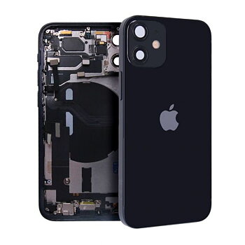 iPhone 12 Mini Baksida med Komplett Ram Original - Svart