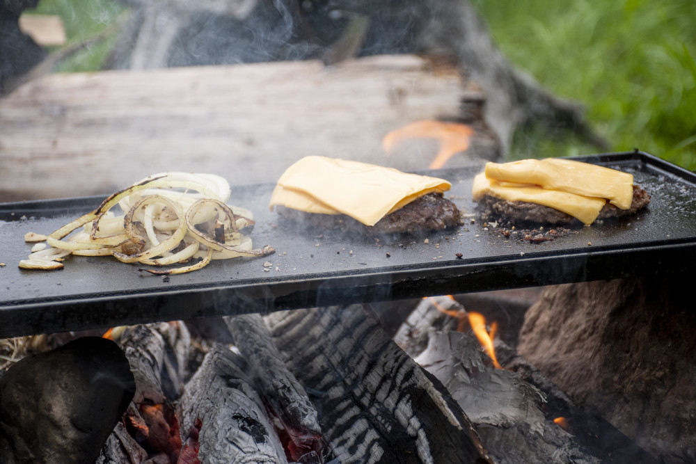 Grillplatta/Stekbord för grill/eld/spis - 5