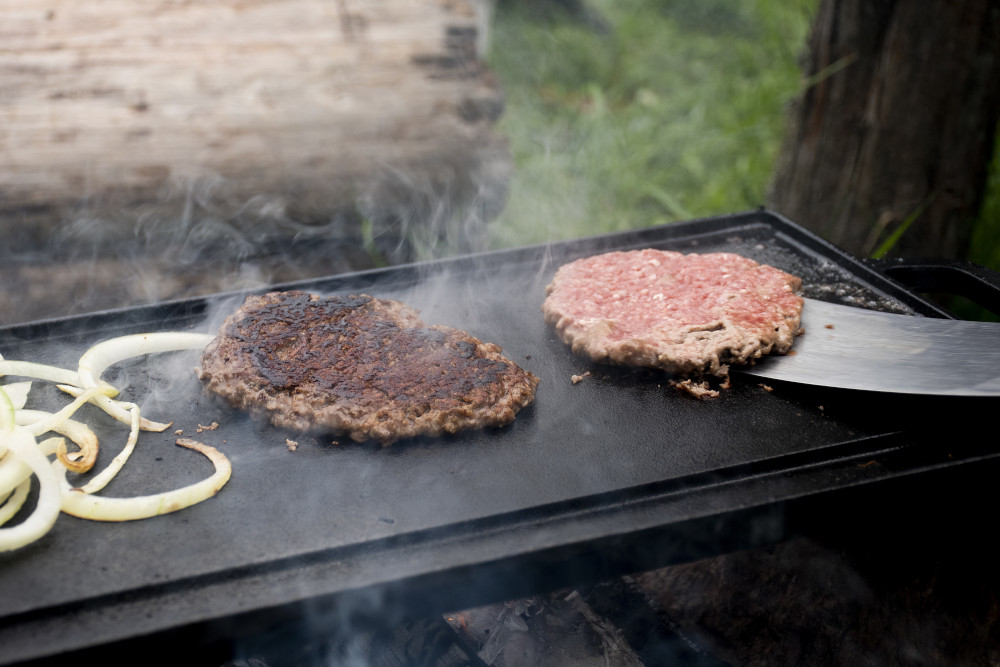 Grillplatta/Stekbord för grill/eld/spis - 4