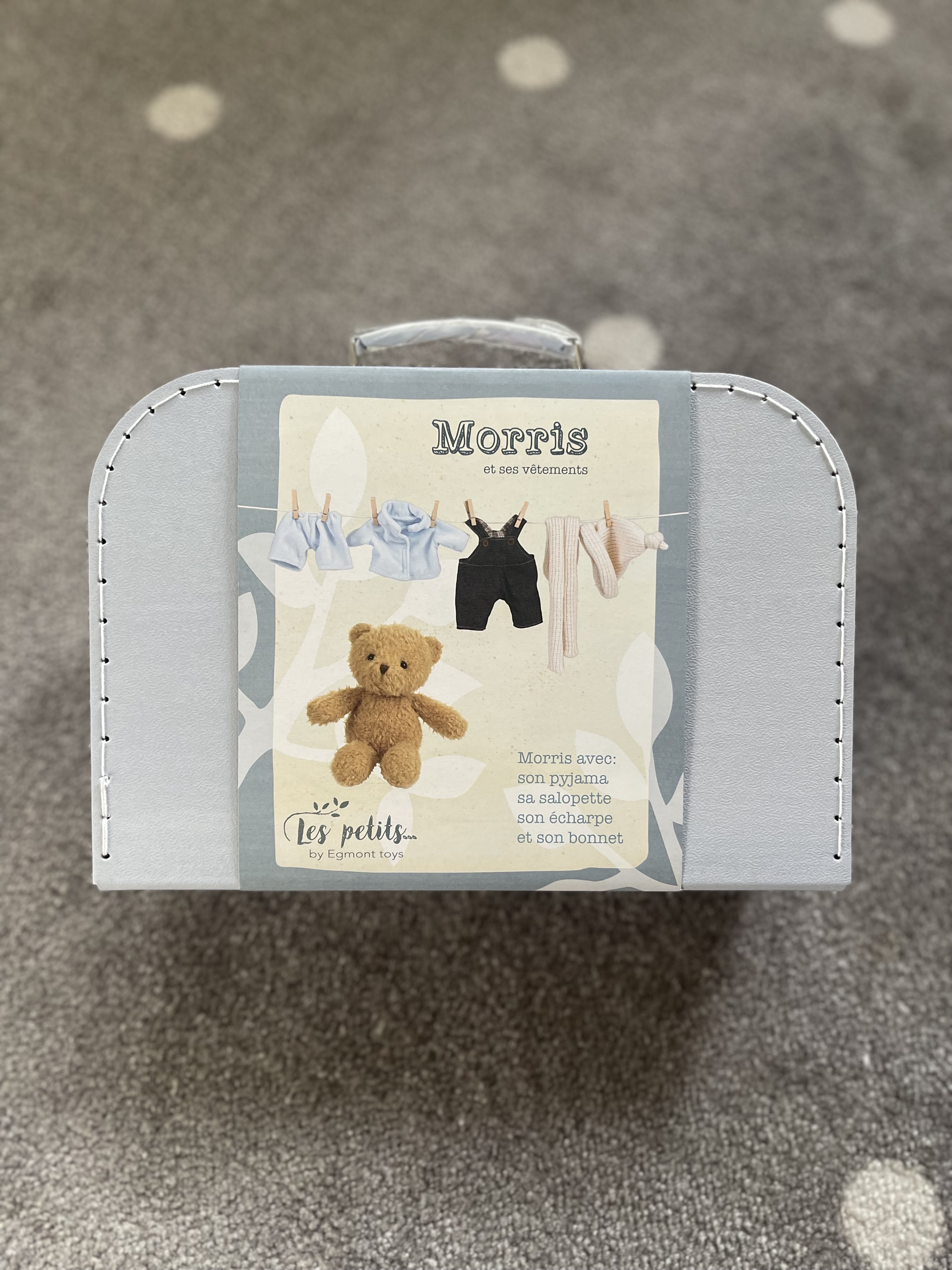 Nalle Morris -  med kläder i väska, Egmont Toys - 4