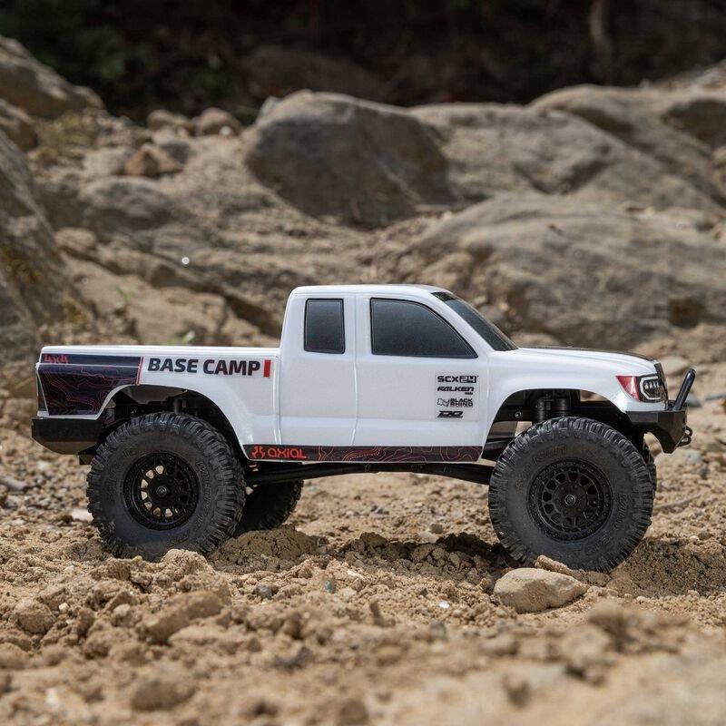 Axial 1/24 SCX24 Base Camp 4WD Rock Crawler Brshed RTR with Bttry & Chrgr, White - 5