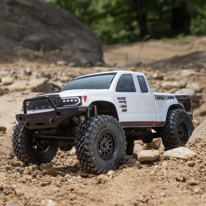 Axial 1/24 SCX24 Base Camp 4WD Rock Crawler Brshed RTR with Bttry & Chrgr, White - 4