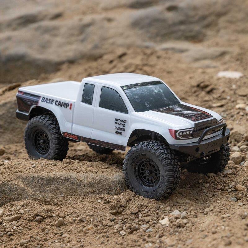 Axial 1/24 SCX24 Base Camp 4WD Rock Crawler Brshed RTR with Bttry & Chrgr, White - 6