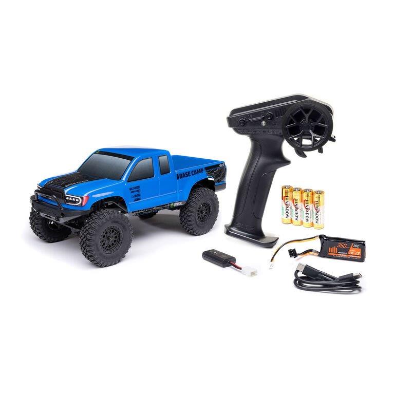 Axial 1/24 SCX24 Base Camp 4WD Rock Crawler Brshed RTR with Bttry & Chrgr, Blue - 22