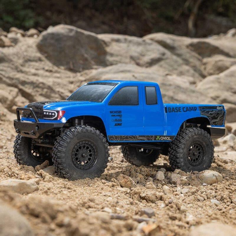 Axial 1/24 SCX24 Base Camp 4WD Rock Crawler Brshed RTR with Bttry & Chrgr, Blue - 3