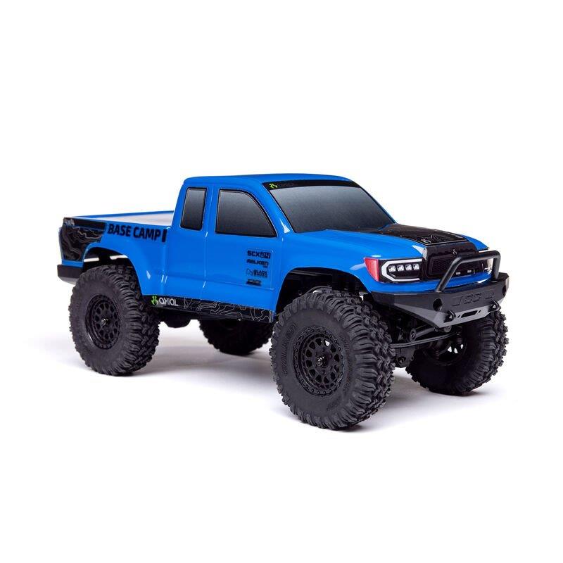 Axial 1/24 SCX24 Base Camp 4WD Rock Crawler Brshed RTR with Bttry & Chrgr, Blue - 8