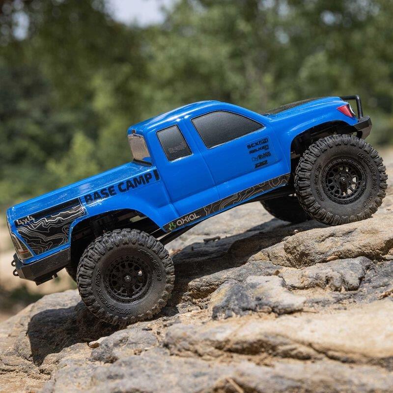 Axial 1/24 SCX24 Base Camp 4WD Rock Crawler Brshed RTR with Bttry & Chrgr, Blue - 5