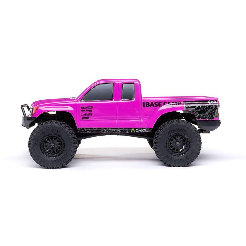 Axial 1/24 SCX24 Base Camp 4WD Rock Crawler Brshed RTR with Bttry & Chrgr, Pink - 9