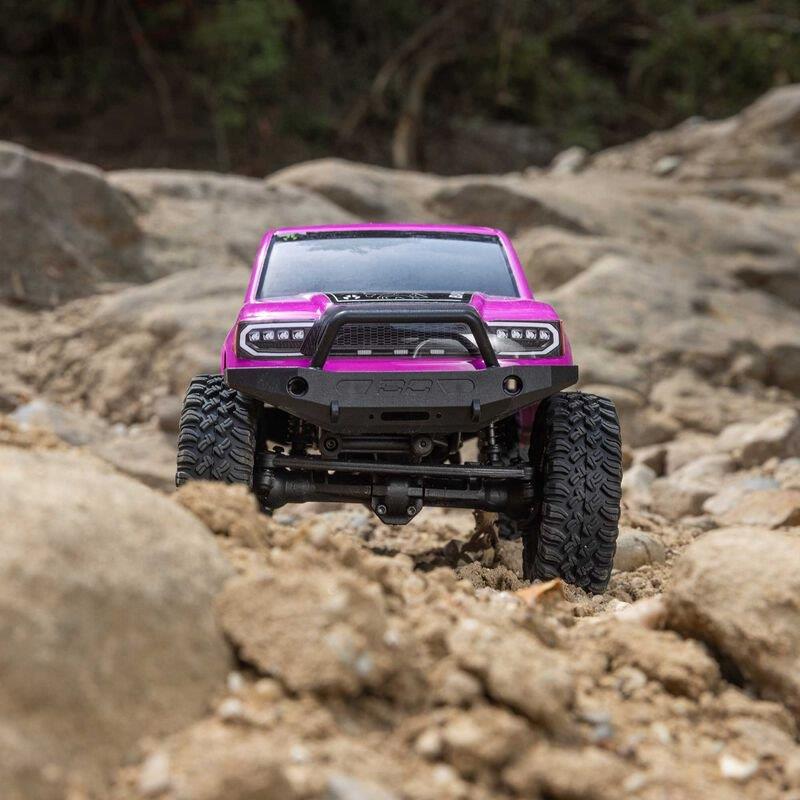 Axial 1/24 SCX24 Base Camp 4WD Rock Crawler Brshed RTR with Bttry & Chrgr, Pink - 4