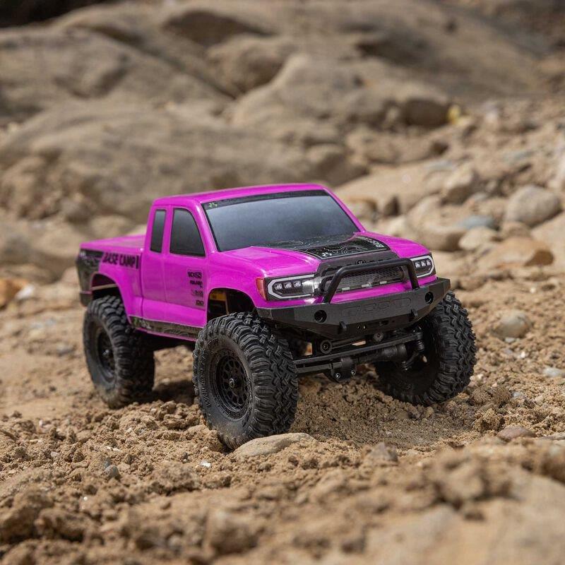 Axial 1/24 SCX24 Base Camp 4WD Rock Crawler Brshed RTR with Bttry & Chrgr, Pink - 6