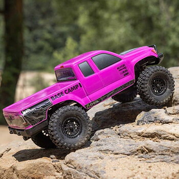 Axial 1/24 SCX24 Base Camp 4WD Rock Crawler Brshed RTR with Bttry & Chrgr, Pink