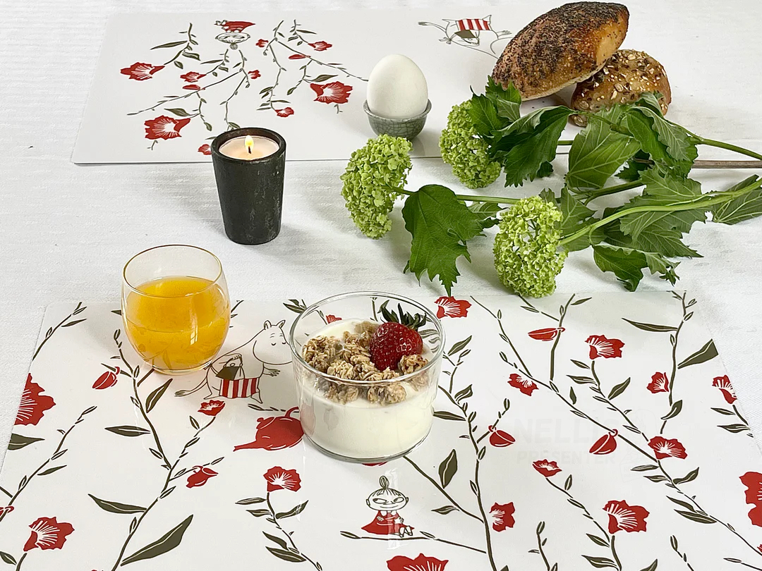 Mumin Bordsunderlägg - Moomin Flower Red - 2