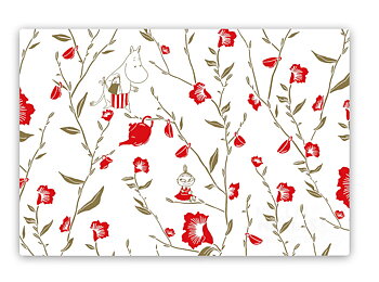 Moomin Placemat - Moomin Flower Red